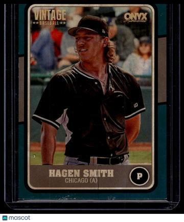 2025 Onyx Vintage Hagen Smith #OVHASM Teal Bordered SN