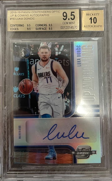 2018 up and coming luka doncic /99 contenders