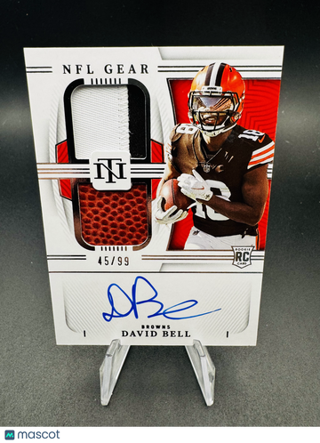 2023 Panini National Treasures NFL Gear David Bell #RGS-DB /99 Patch RC Memorabilia