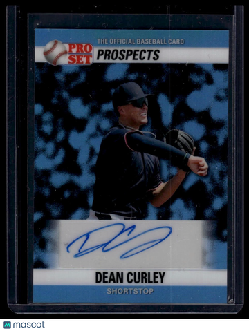 2026 Pro Set Metal - 1990 Pro Set Autographs Prismatic Platinum Dean Curley #90A-DC1 AU SN
