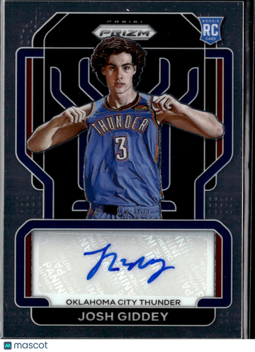 Josh Giddey 2021 Panini Prizm RC Auto Oklahoma City Thunder