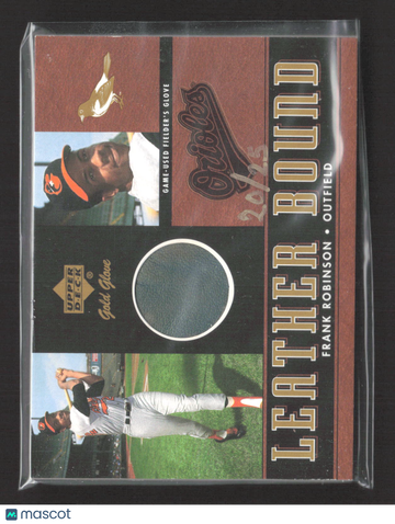 2001 Upper Deck Gold Glove Leather Bound Frank Robinson #LB-FR 20/25 Game-Used Fielder's Glove