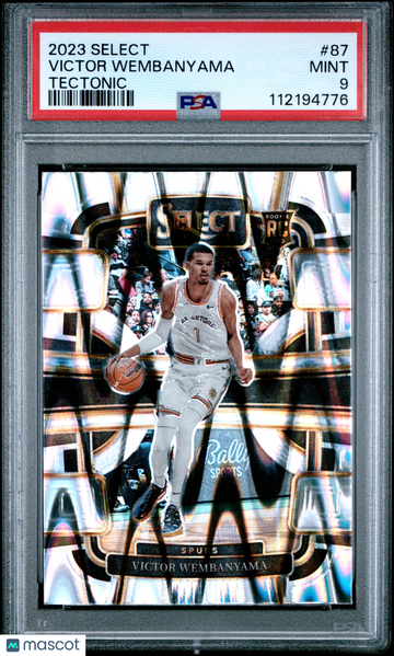 2023 Panini Select Victor Wembanyama #87 Tectonic PSA 9