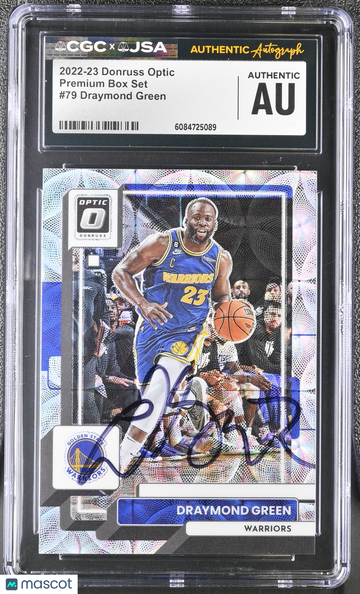 2022-23 Donruss Optic Draymond Green #79 /249 Premium Box Set CGC Authentic JSA Auto Authentic