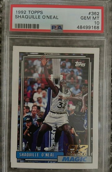 Shaquille O'Neal 1992 Topps RC PSA 10