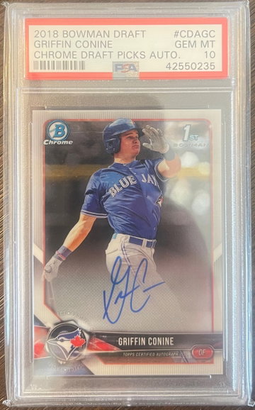 2018 Bowman Draft Griffin Conine auto 