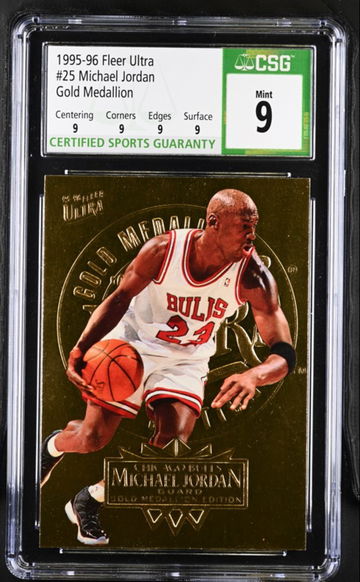 1995 FLEER ULTRA MICHAEL JORDAN GOLD MEDALLION 