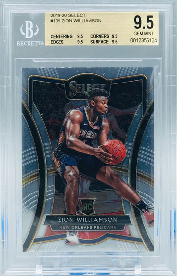 Zion Williamson 2019 Select #199 Premier Level BGS 9.5