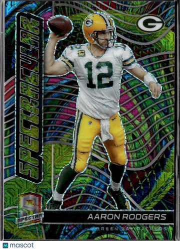 2021 Panini Spectra Spectacular Prizm Aaron Rodgers #S-9 /25