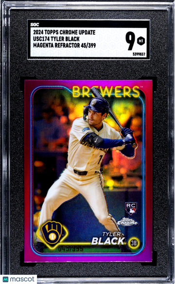 2024 Topps Chrome Update Tyler Black #USC174 Magenta Refractor SGC 9