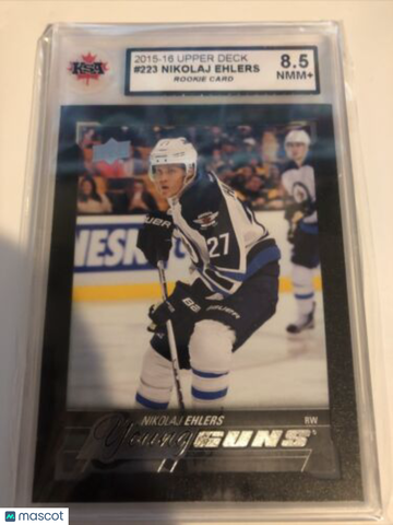 2015-16 Upper Deck Nikolaj Ehlers Rookie KSA 8.5