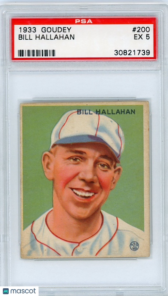 1933 Goudey Bill Hallahan #200 PSA 5