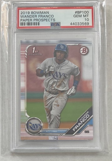 2019 Bowman Wander Franco 1st Paper PSA 10