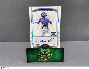 2022 Leaf Trinity Jackson Chourio #BA-JC1 Blue /25 RC