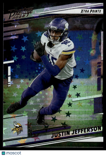 2022 Panini Prestige Justin Jefferson #192 Xtra Points Astral