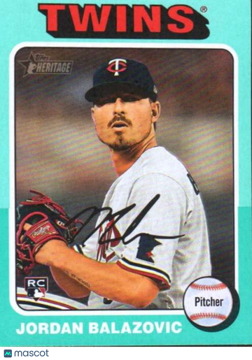 2024 Topps Heritage - Aqua Border Jordan Balazovic #680