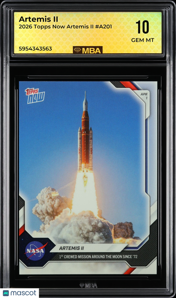 2026 Topps Now Artemis II Artemis II #A201 MBA 10