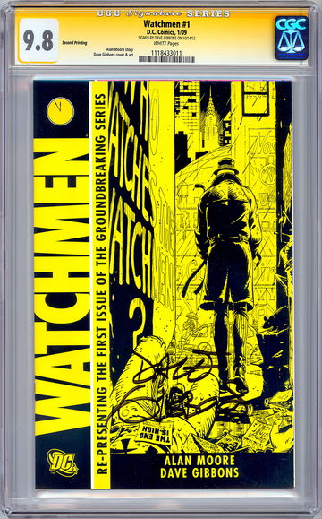 WATCHMEN #1 CGC-SS 9.8 SIGNED BY DAVE GIBBONS NYC COMIC CON MOVIE EXCLUSIVE 2009