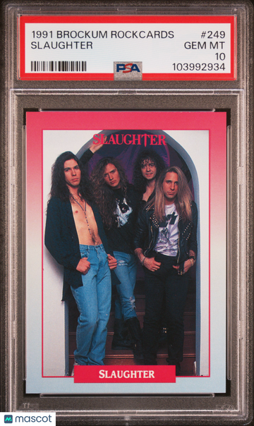 1991 Brockum Rockcards Slaughter #249 PSA 10