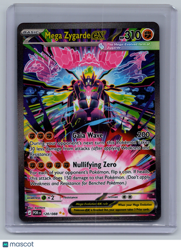 2026 Mega Evolution – Perfect Order Mega Zygarde EX Holo Secret Rare SAR #120/88