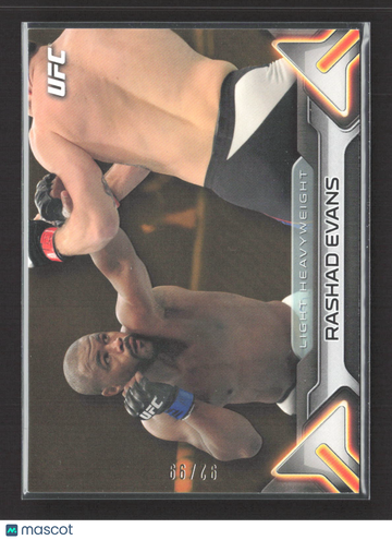 2016 Topps UFC Rashad Evans #29 Gold 66/76