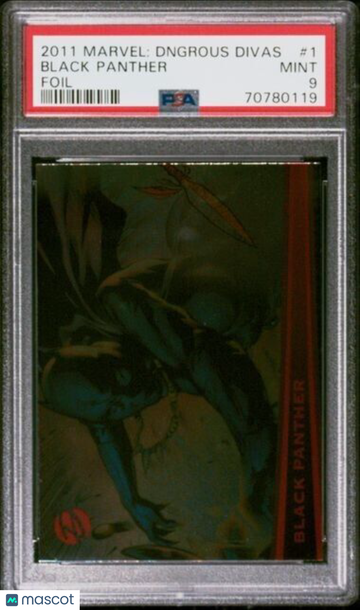 Series 1 Black Panther Base Card Parallel #1 PSA 9