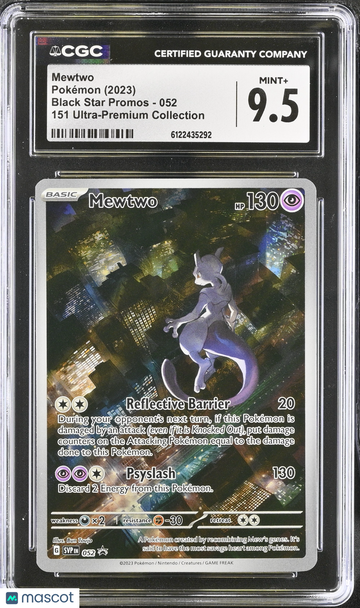 2023 Pokemon Black Star Promos Mewtwo 151 Ultra-Premium Collection / CGC 9.5 #052