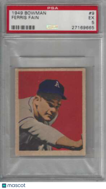 1949 Bowman Ferris Fain #9 Base Set PSA PSA 5