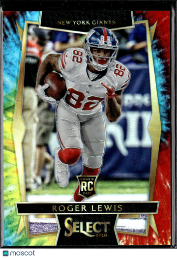 Roger Lewis 2017 Panini Select RC Tie-Dye Prizm /25 New York Giants