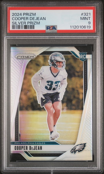 2024 Panini Prizm Silver Prizm Cooper Dejean #321 PSA 9