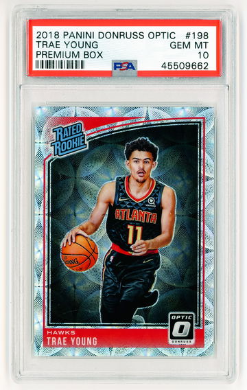 2018 Panini Optic Premium Trae Young /249 PSA 10