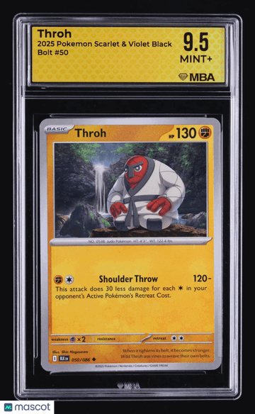 2025 Pokemon Scarlet & Violet Black Bolt Throh 9.5 MBA 9.5 #50