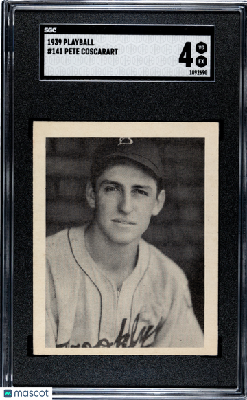 1939 Playball Pete Coscarart #141 SGC 4