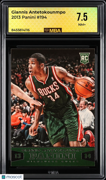 2013 Panini Giannis Antetokounmpo #194 MBA 7.5