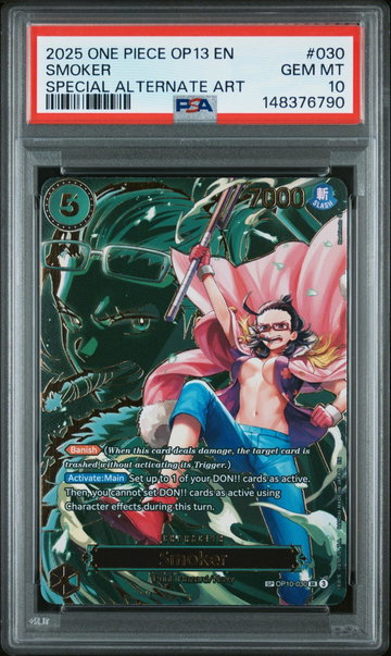 2025 One Piece Carrying On His Will Special Alternate Art Smoker #OP10030 PSA 10