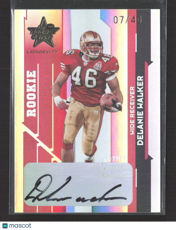 2006 Leaf Rookies & Stars Longevity Delanie Walker #231 /40