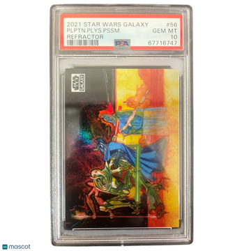 2021 Topps Chrome Star Wars Galaxy Plptn. Plys. Pssm. #56 PSA 10
