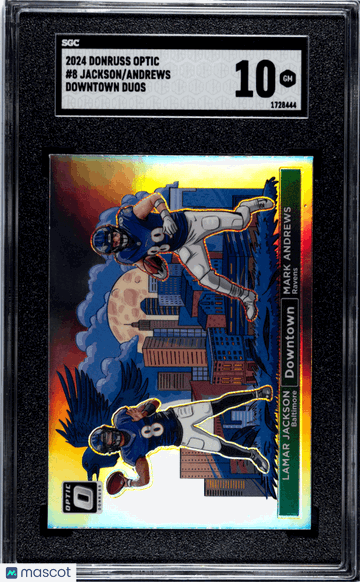 2024 Donruss Optic Andrews Jackson #8 Downtown Duos SGC 10