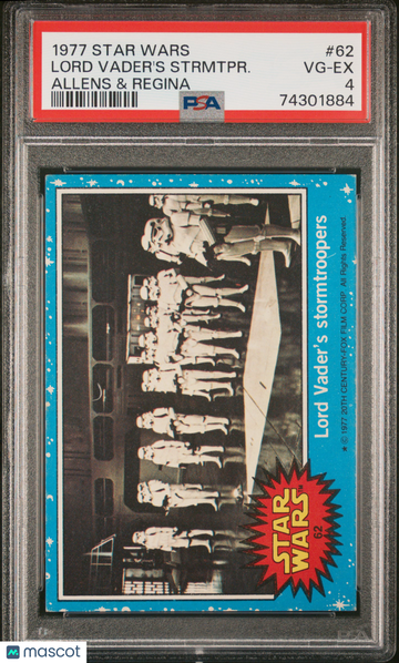 1977 Star Wars Allens & Regina Lord Vader's Stormtroopers #62 PSA 4