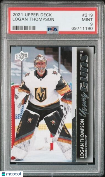 2021 Upper Deck Logan Thompson #219 Insert Rookie,Parallel/Variety, PSA 9