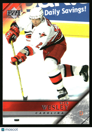 2005-06 Upper Deck Glen Wesley #284 Carolina Hurricanes