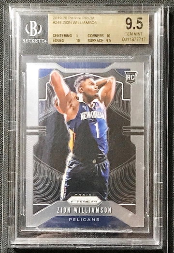 Zion Williamson 2019-20 Panini Prizm #248 BGS 9.5 (0011877717)