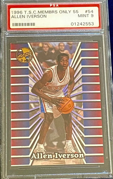 Allen Iverson RC PSA 9 Topps Stadium Club Members Only