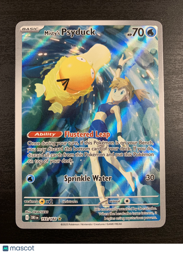 2025 Destined Rivals Misty's Psyduck Holo Secret Rare #193/182