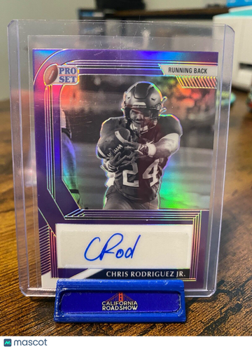 2022 Pro Set Chris Rodriguez Jr. #BW-CRJ Parallel/Variety Leaf
