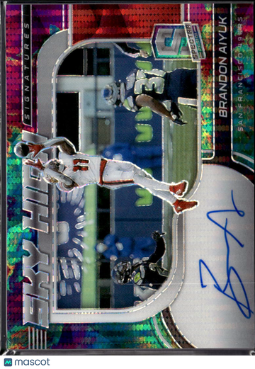 2021 Panini Spectra Prizm Sky High Signatures Brandon Aiyuk #SKS-BA