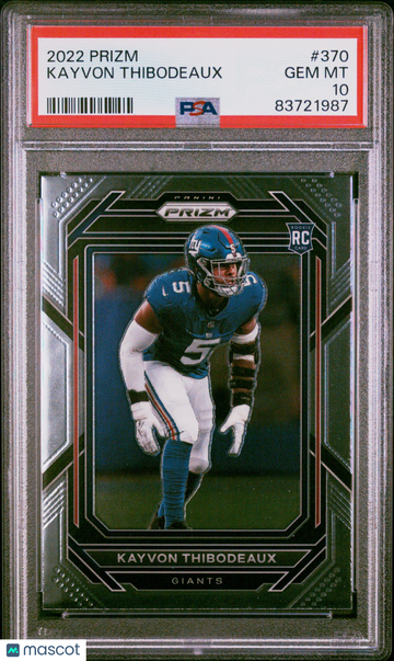 2022 Panini Prizm Kayvon Thibodeaux #370 PSA 10