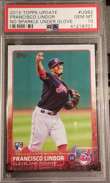 Francisco Lindor Topps Update No Sparkle