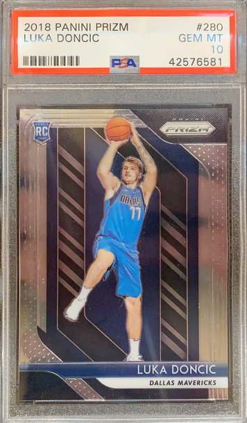 2018 Luka Doncic  Panini Prizm PSA 10