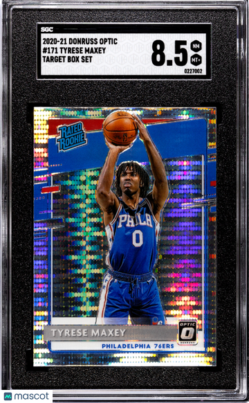 2020 Donruss Optic Tyrese Maxey #171 Target Box Set SGC 8.5